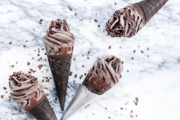 double chocolate ice creams